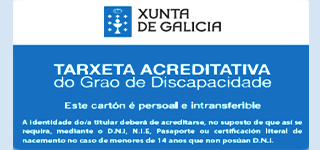 Tarjeta acreditativa del grado de discapacidad